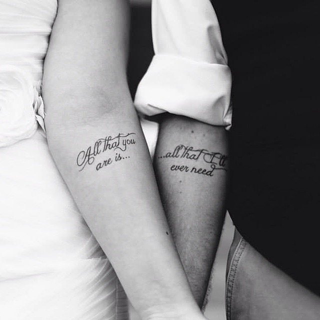 Fabulous Couple Tattoos
