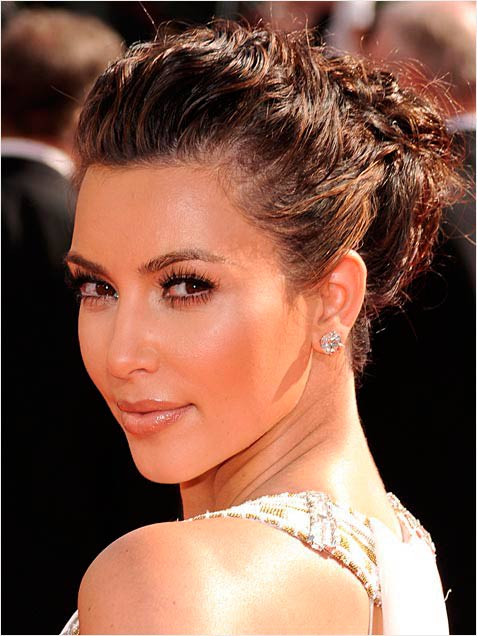 Kim Kardashian Bun Hairstyles