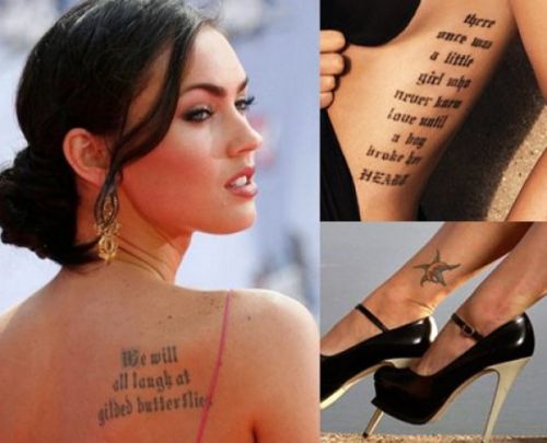 Megan Fox Tattoo designs