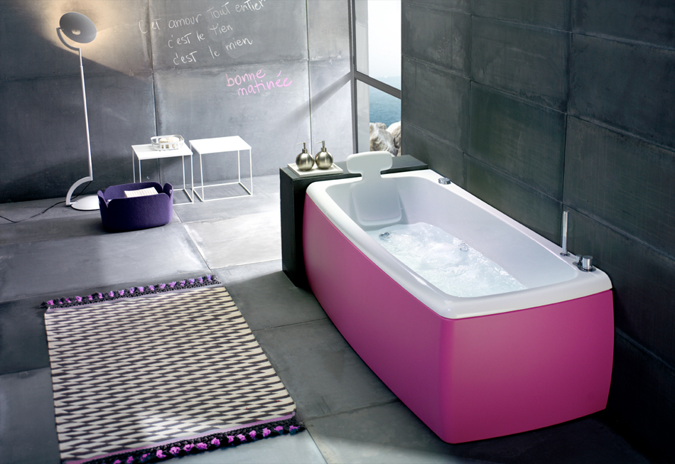 Pink-Bathtub-with-Headrest-Inspirational-Bathtub-Designs
