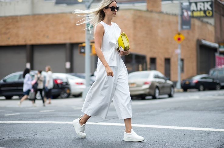Trendy Street Style Fashion With Sneakers