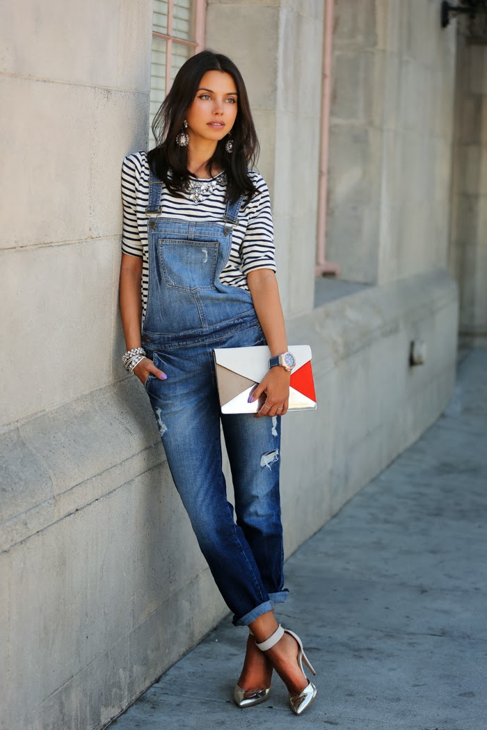 denim-overalls-with-ankle-strap-shoes