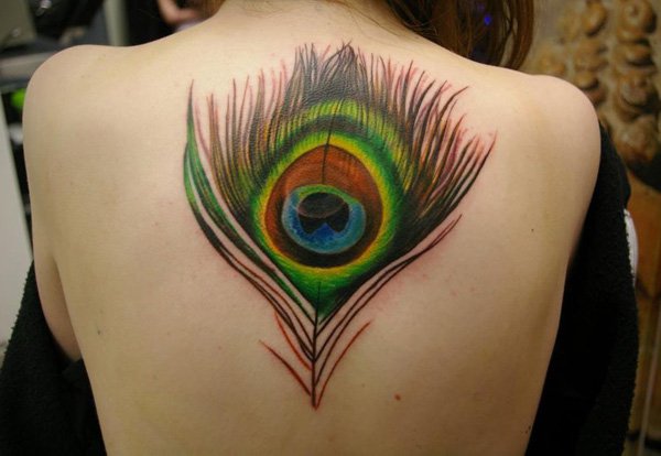 feather-tattoo-on-back