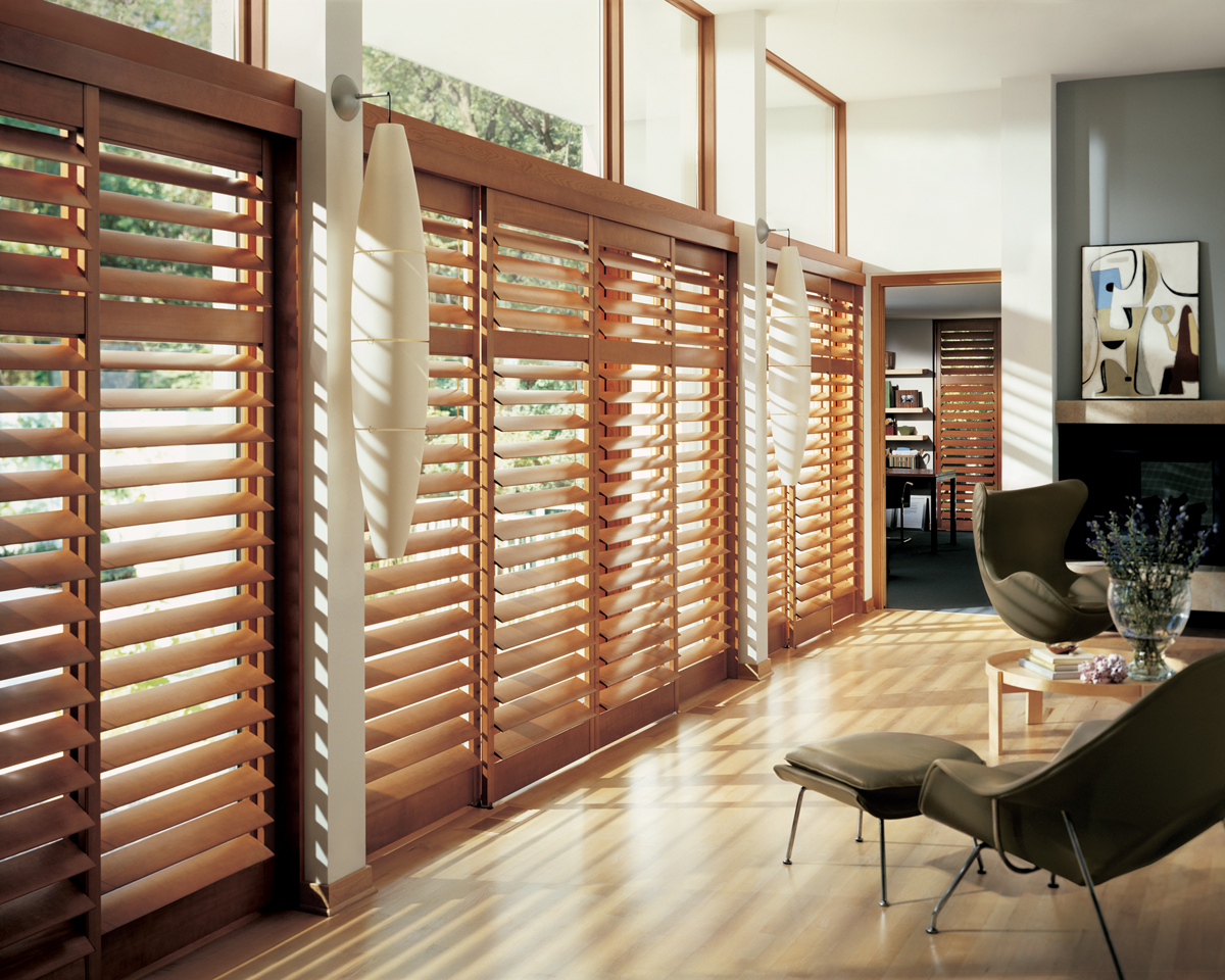 home-interior-with-windows-with-wooden-blinds