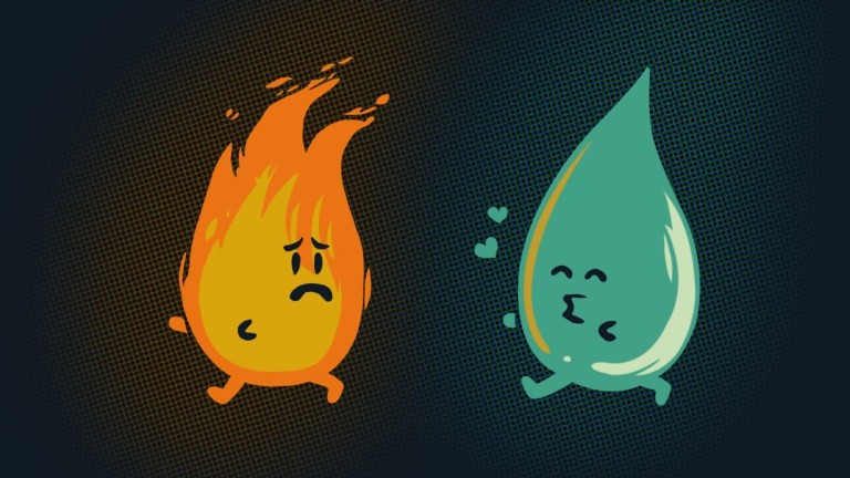 water-and-fire-impossible-love-funny-wallpaper