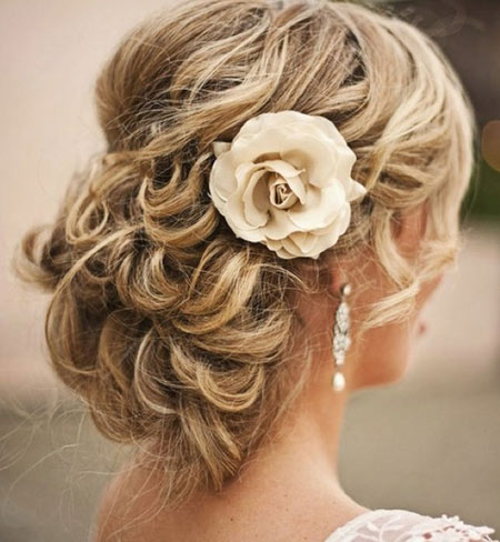 Curly Hairstyles For Brides Medium Brown Hair