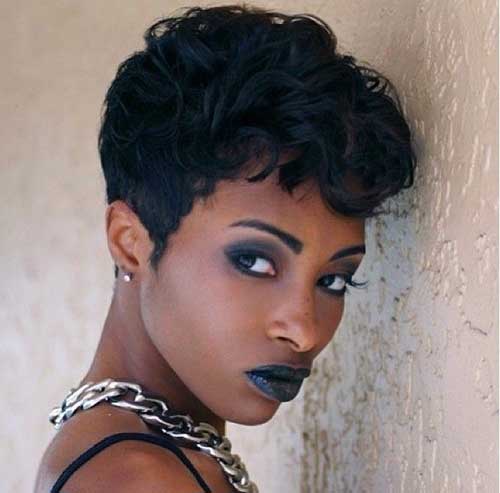 Curly Short Thick Hairstyle For Black Women