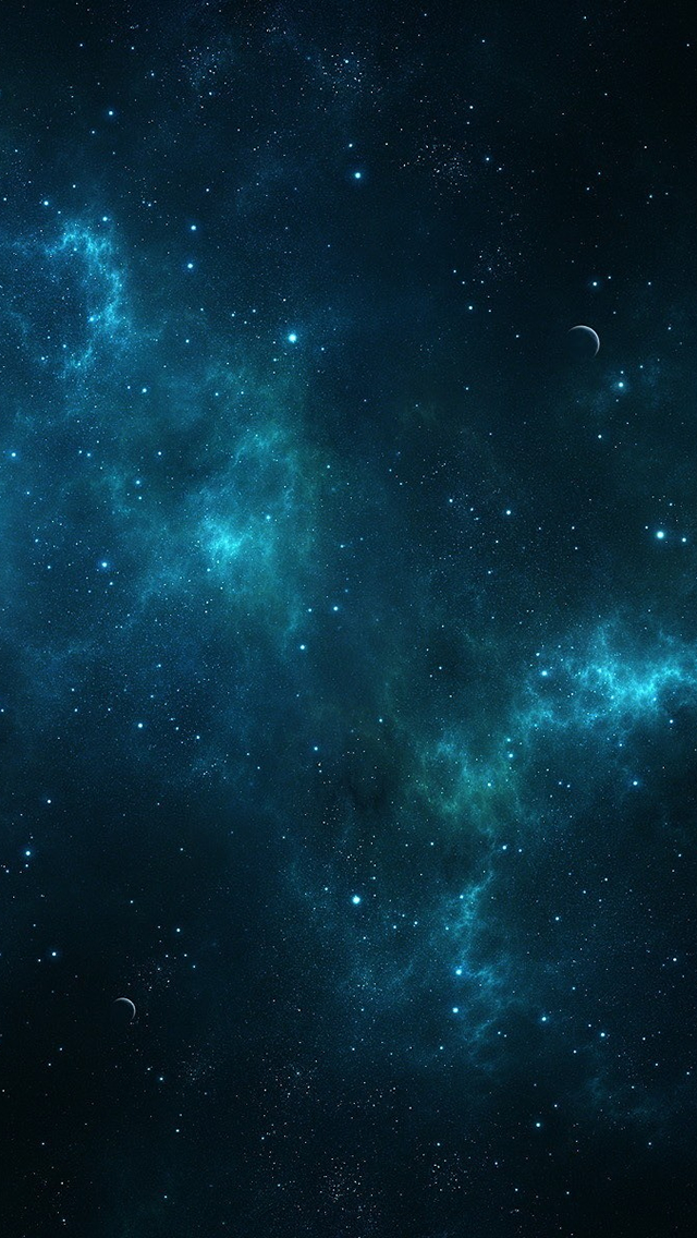 Deep Blue Space iPhone Wallpaper