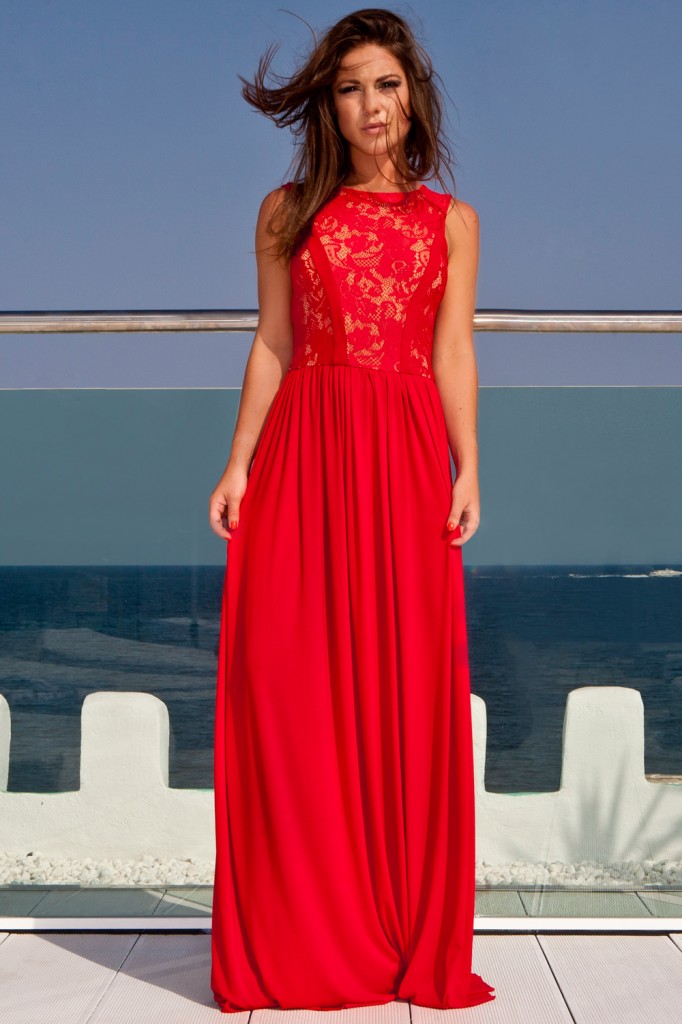 Red Formal Maxi Dress