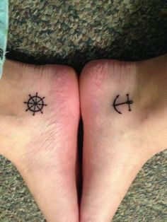 Small Friendship Tattoos On Feet