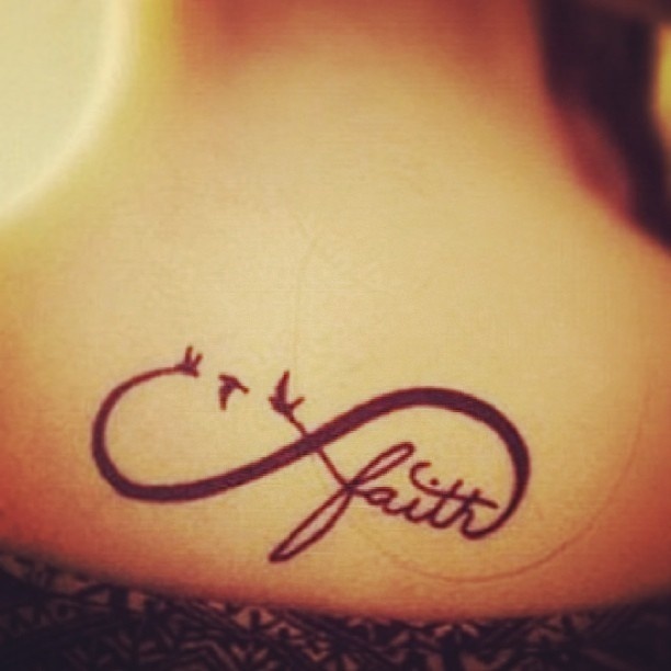 Small Infinity Faith Tattoos
