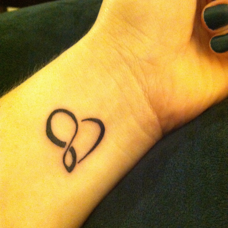 Small Infinity Heart Tattoos