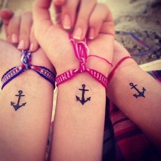 Small-Matching-Anchor-BFF-Hand-Tattoos