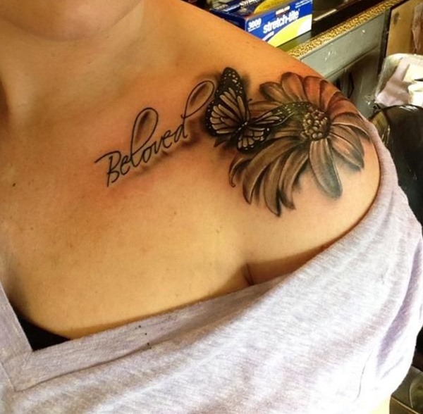 Gorgeous Shoulder Tattoo For Women