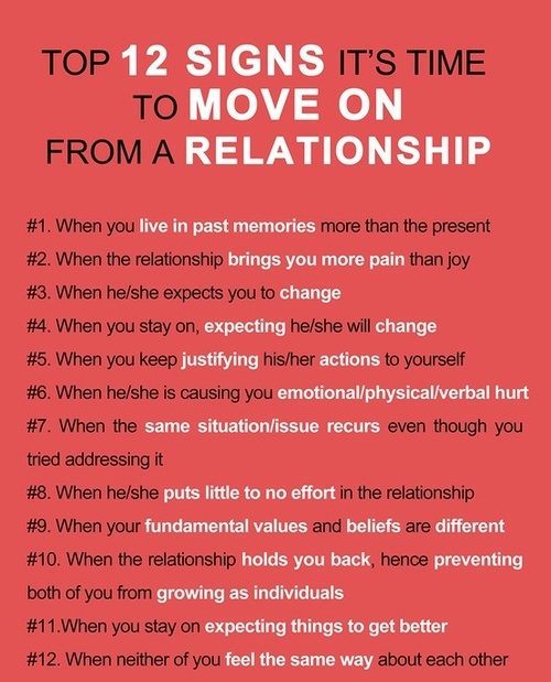 Move On Quotes About Relationships