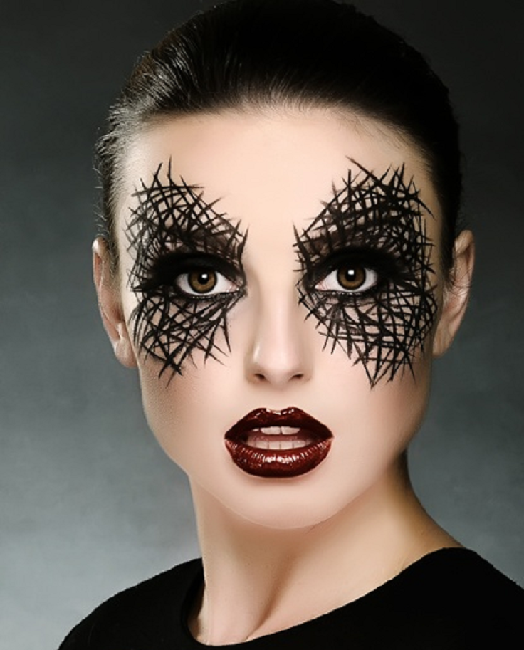 Spider Web Face Paint