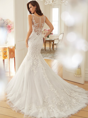 Tulle Wedding Dress With Dropped Waist