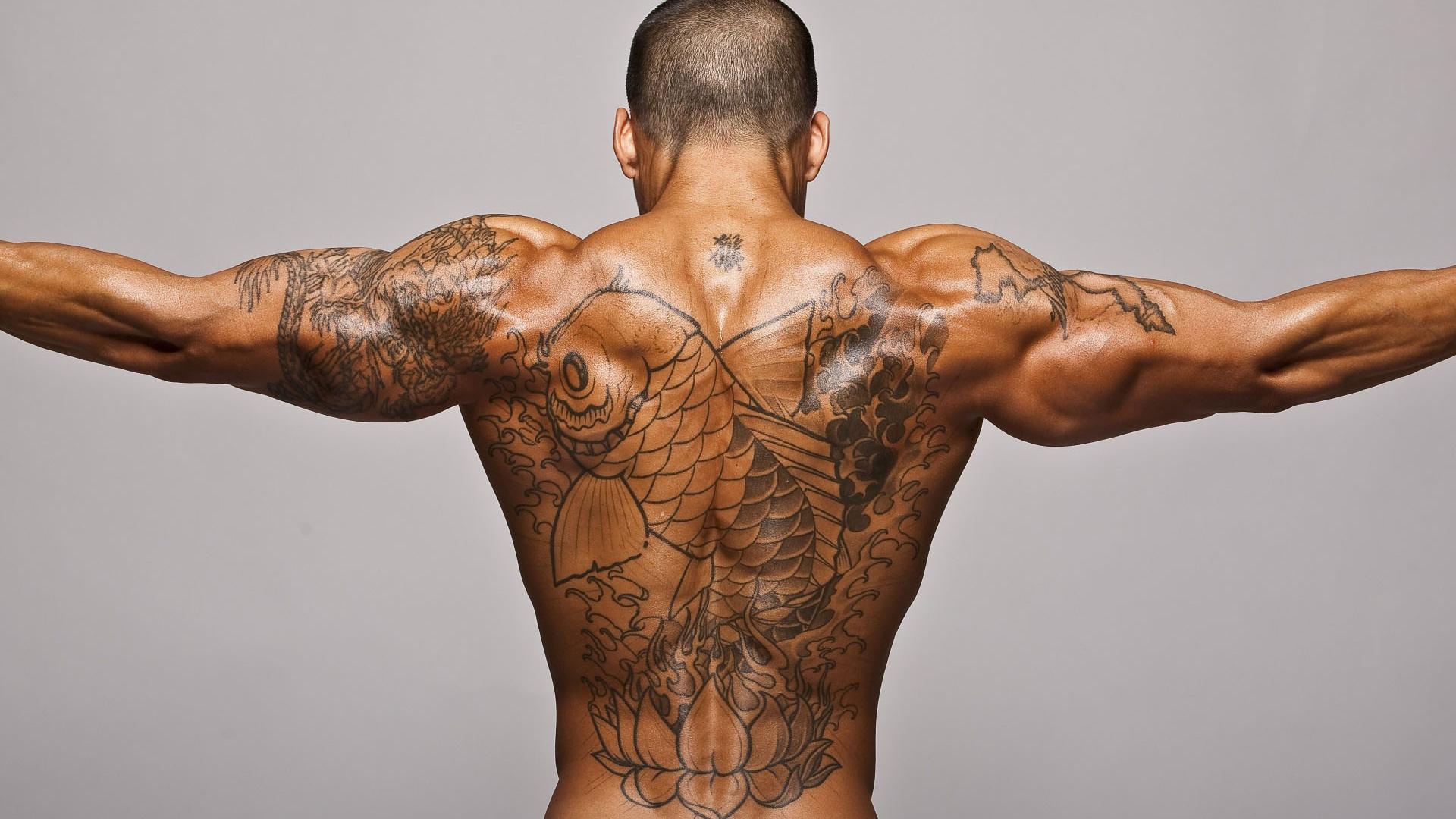 Trendy Back Tattoo For Men
