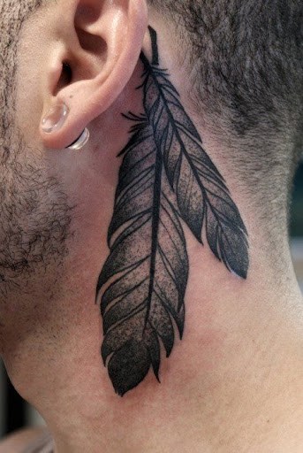 feather-neck-tattoos