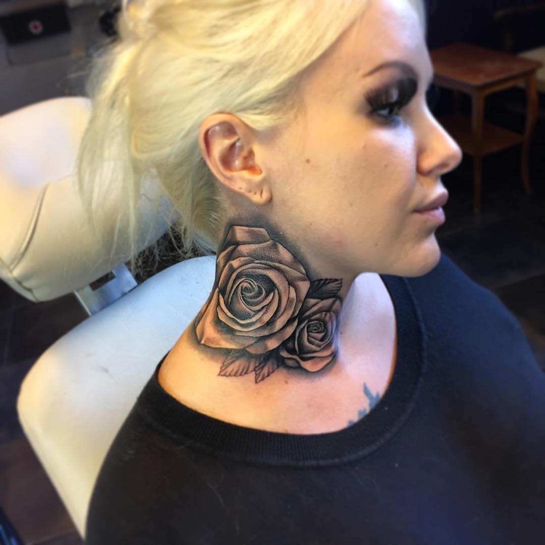 flower-neck-tattoos