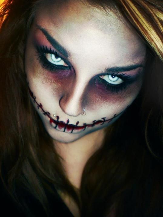 zombie-halloween-makeup-for-girls