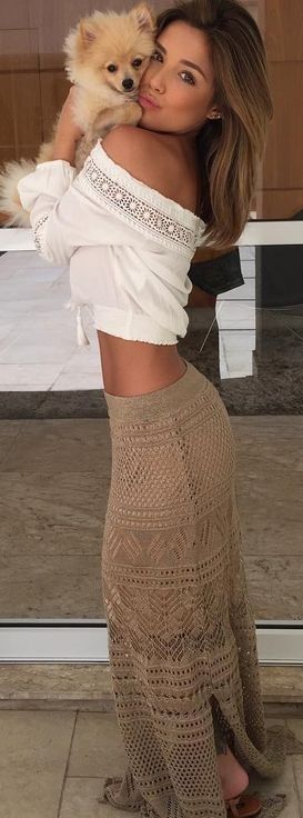 camel-crochet-maxi-skirt-white-bardot-top