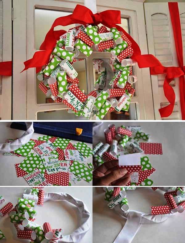 rolled-paper-christmas-wreath