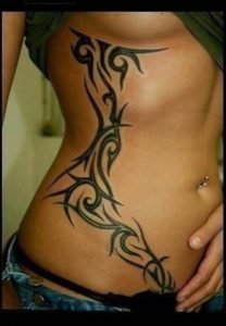 11 Awesome And Worth Making Tribal Tattoos For Women Awesome 11   Tribal Tattoos For Women On Side Back 208x300 